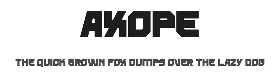 Axope by Gilang Ternadho — Display Font