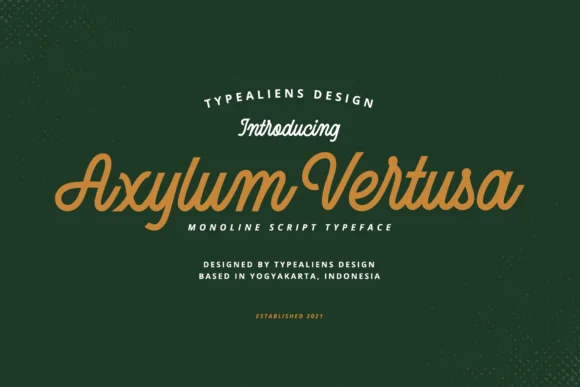 Axylum Vertusa Font by typealiens — Script Handwritten Font