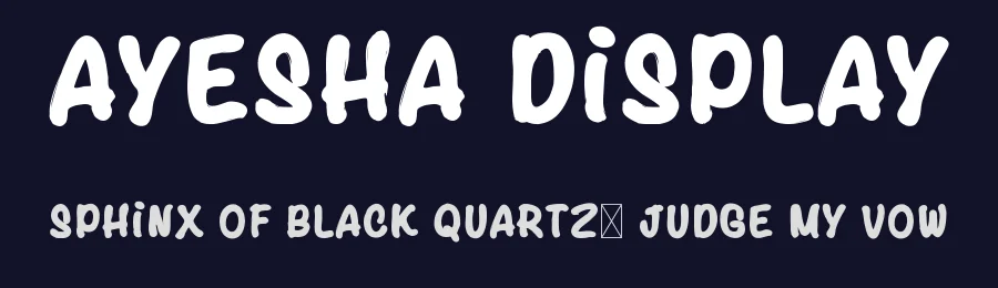 Ayesha Display by creativetacos — Script Handwritten Font — thumbnail 2