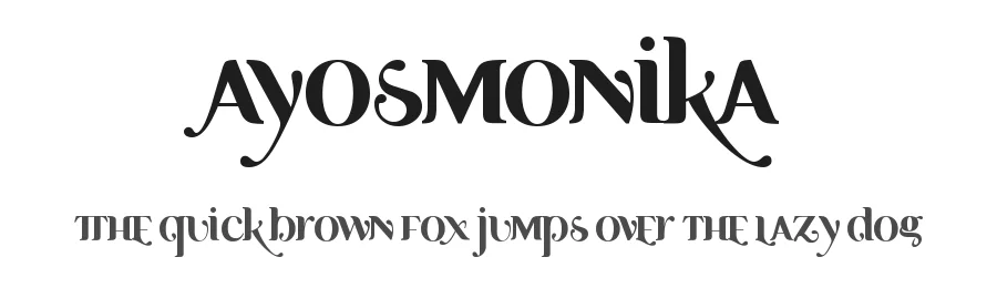 Ayosmonika by Germán Ventriglia — Decorative Font