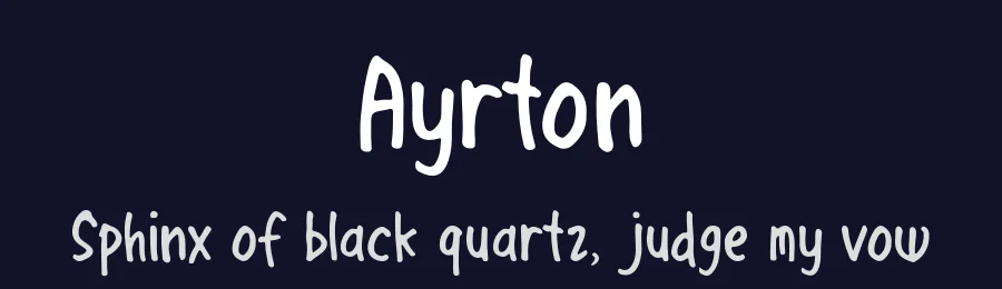 Ayrton by Scratch Design — Script Handwritten Font — thumbnail 2