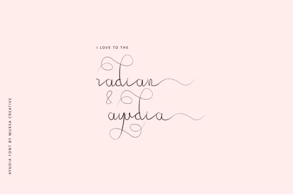 Ayudia Font by Muksal Creative — Script Handwritten Font — thumbnail 5
