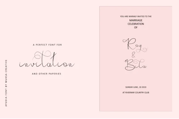 Ayudia Font by Muksal Creative — Script Handwritten Font — thumbnail 6