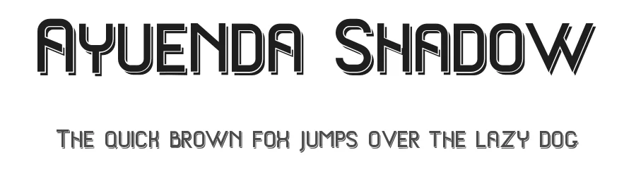 Ayuenda Shadow by Faqih Fawaji β Decorative Font