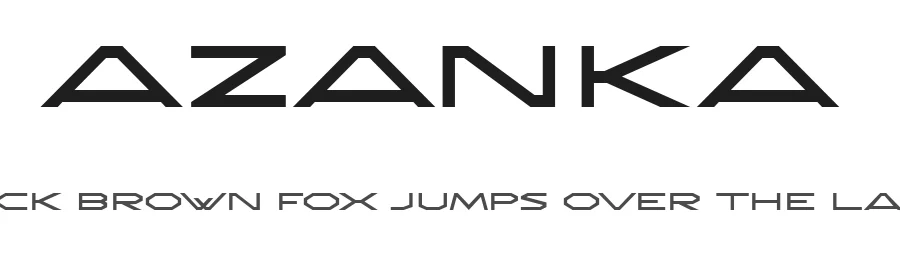 Azanka by Vladimir Nikolic — Sans Serif Font