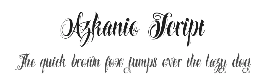 Azkanio Script