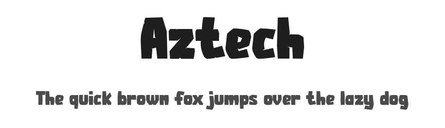 Aztech by Modestype Studio โ Decorative Font