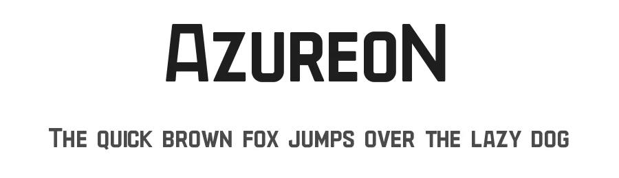 AzureoN by Hareesh Seela — Display Font