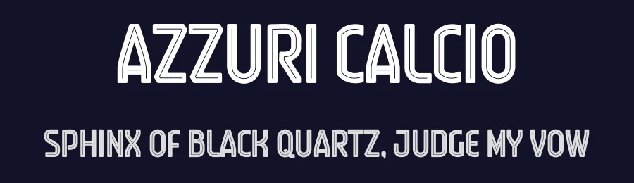 Azzuri Calcio by Trequartista Studio — Decorative Font — thumbnail 2