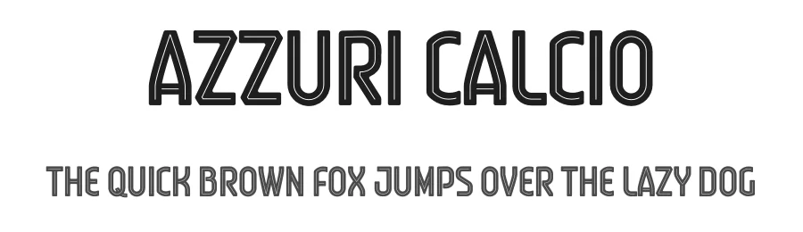 Azzuri Calcio by Trequartista Studio β Decorative Font
