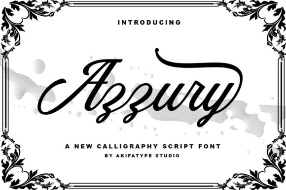 Azzury Font by akifatype — Script Handwritten Font