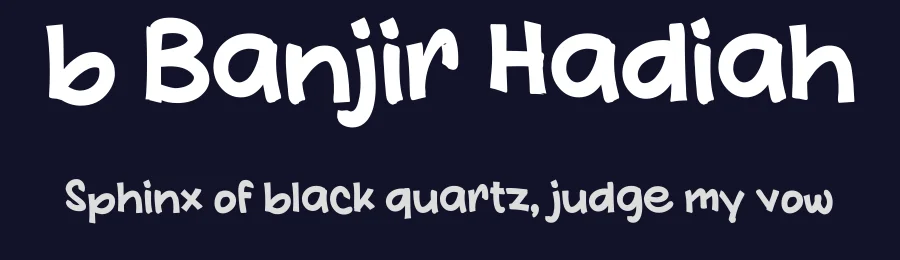 b Banjir Hadiah by wepfont.com — Decorative Font — thumbnail 2