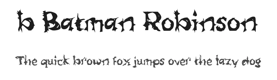 b Batman Robinson