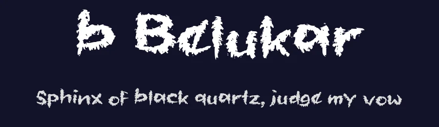 b Belukar by wepfont.com — Script Handwritten Font — thumbnail 2