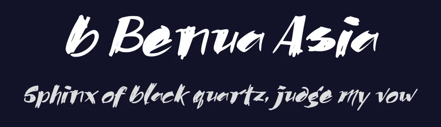 b Benua Asia by wepfont.com — Script Handwritten Font — thumbnail 2
