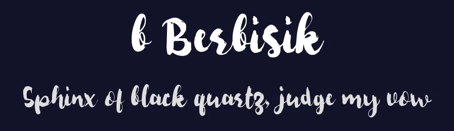 b Berbisik by wepfont.com — Script Handwritten Font — thumbnail 2