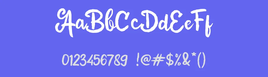 b Bright Nature by wepfont.com — Script Handwritten Font — thumbnail 3