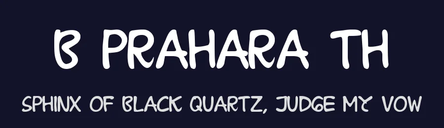 B Prahara TH by Bayu Prahara — Decorative Font — thumbnail 2