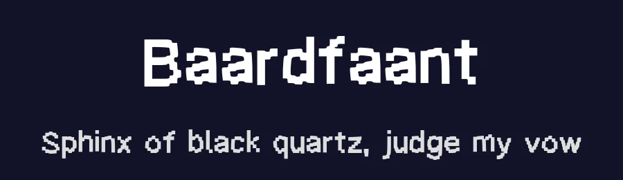 Baardfaant by Bård Oskar Angelskår — Decorative Font — thumbnail 2
