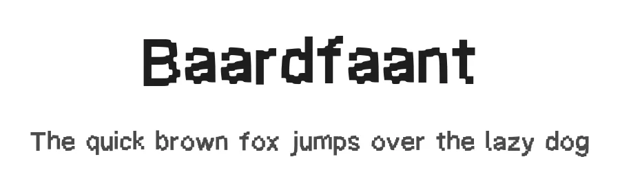 Baardfaant by Bård Oskar Angelskår — Decorative Font