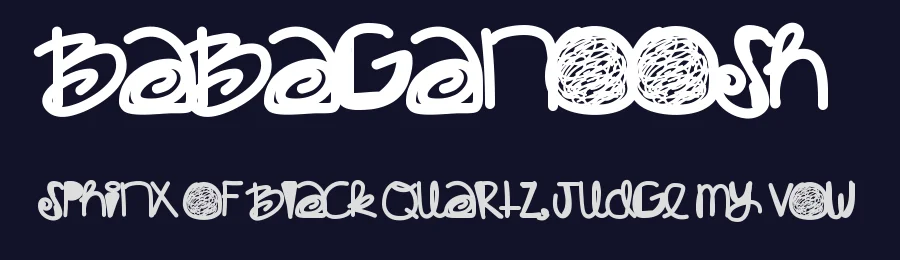 Babaganoosh by Des Gomez — Decorative Font — thumbnail 2