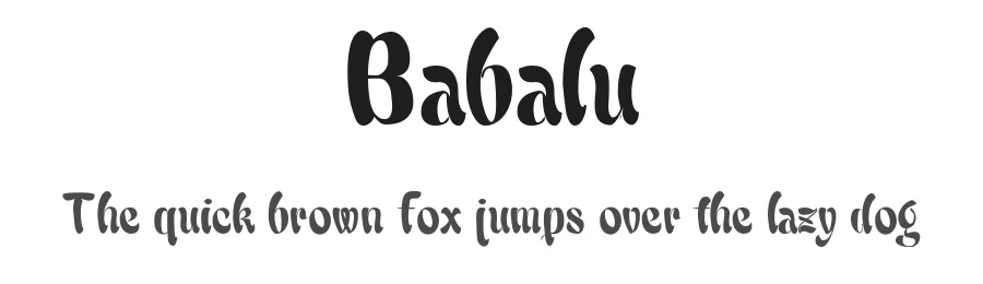 Babalu by Fernando Carvente β Decorative Font