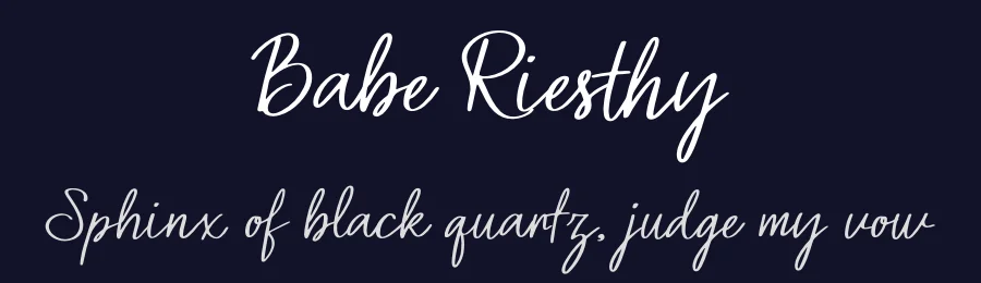 Babe Riesthy by Denustudios — Script Handwritten Font — thumbnail 2