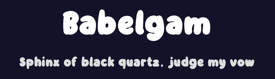 Babelgam by Staircase Studio — Decorative Font — thumbnail 2