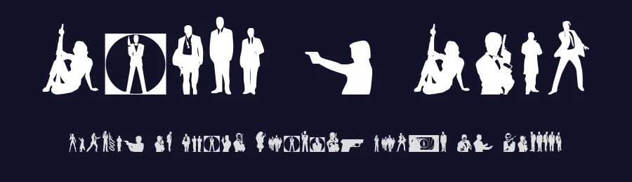 Babes & Bond by Iconian Fonts — Dingbats Font — thumbnail 2