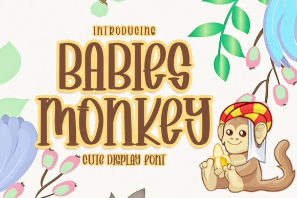 Babies Monkey Font by FreshTypeINK — Script Handwritten Font