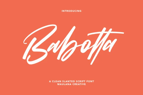 Babotta Font by Maulana Creative — Script Handwritten Font