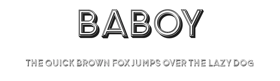 Baboy by Vladimir Nikolic β Sans Serif Font