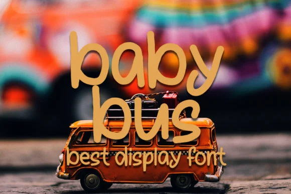 Baby Bus Font by FL Space — Script Handwritten Font