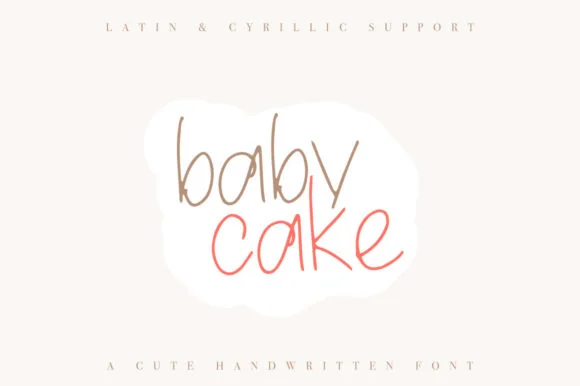 Baby Cake Font by Katie Holland — Script Handwritten Font