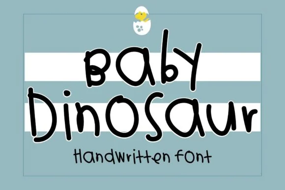 Baby Dinosaur Font by Jyllyco — Script Handwritten Font