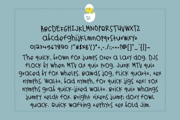 Baby Dinosaur Font by Jyllyco — Script Handwritten Font — thumbnail 2