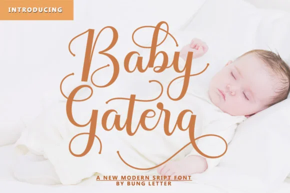 Baby Gatera Font by bungreja123 — Script Handwritten Font