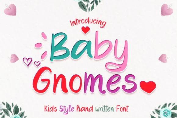 Baby Gnomes Font by numnim — Script Handwritten Font