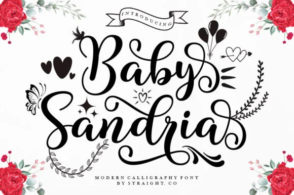 Baby Sandria Font by STRAIGHT.CO — Script Handwritten Font