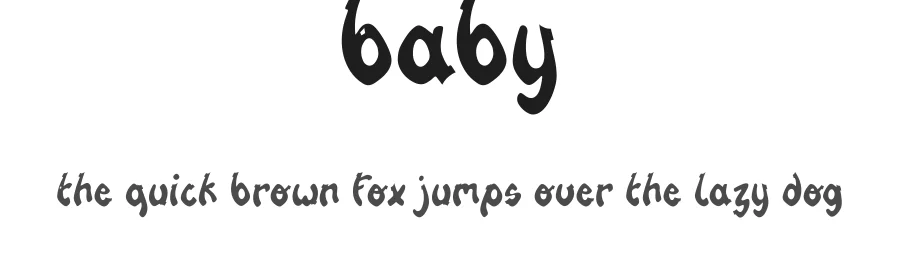 Baby by Rebecca Lardeur β Decorative Font