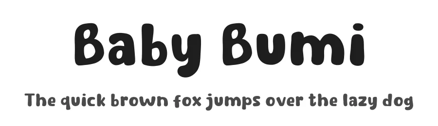 Baby Bumi by Khurasan — Decorative Font