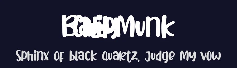 Baby Chipmunk by Stefani Letter — Decorative Font — thumbnail 2