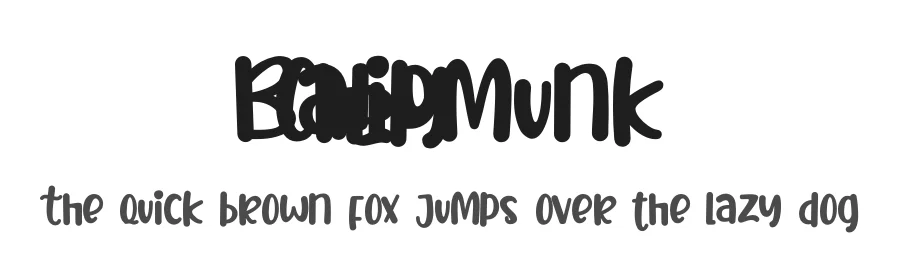 Baby Chipmunk by Stefani Letter — Decorative Font