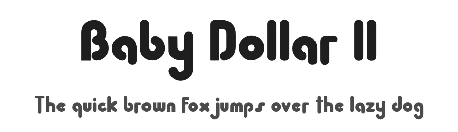 Baby Dollar ll by Pidco Art — Decorative Font