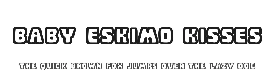 Baby Eskimo Kisses by Lars Manenschijn — Decorative Font