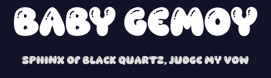 Baby Gemoy by Typebae Foundry — Decorative Font — thumbnail 2