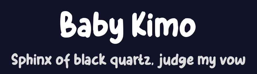 Baby Kimo by DumadiStyle — Decorative Font — thumbnail 2