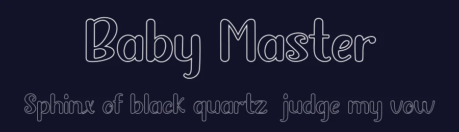 Baby Master by Sulthanstudio — Decorative Font — thumbnail 2