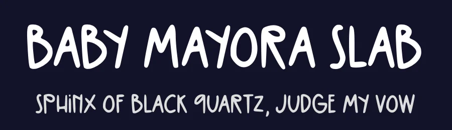 Baby Mayora Slab by Abo Daniel Studio — Decorative Font — thumbnail 2