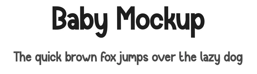 Baby Mockup